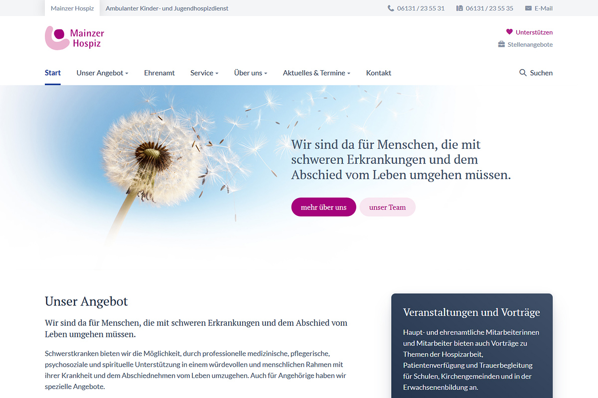 Stockhorn Webprojekt: Mainzer Hospiz